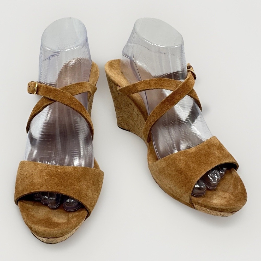 UGG Australia  Wedge Women's Suede Shoes Sz 7.5 Julitta Tan/Brown